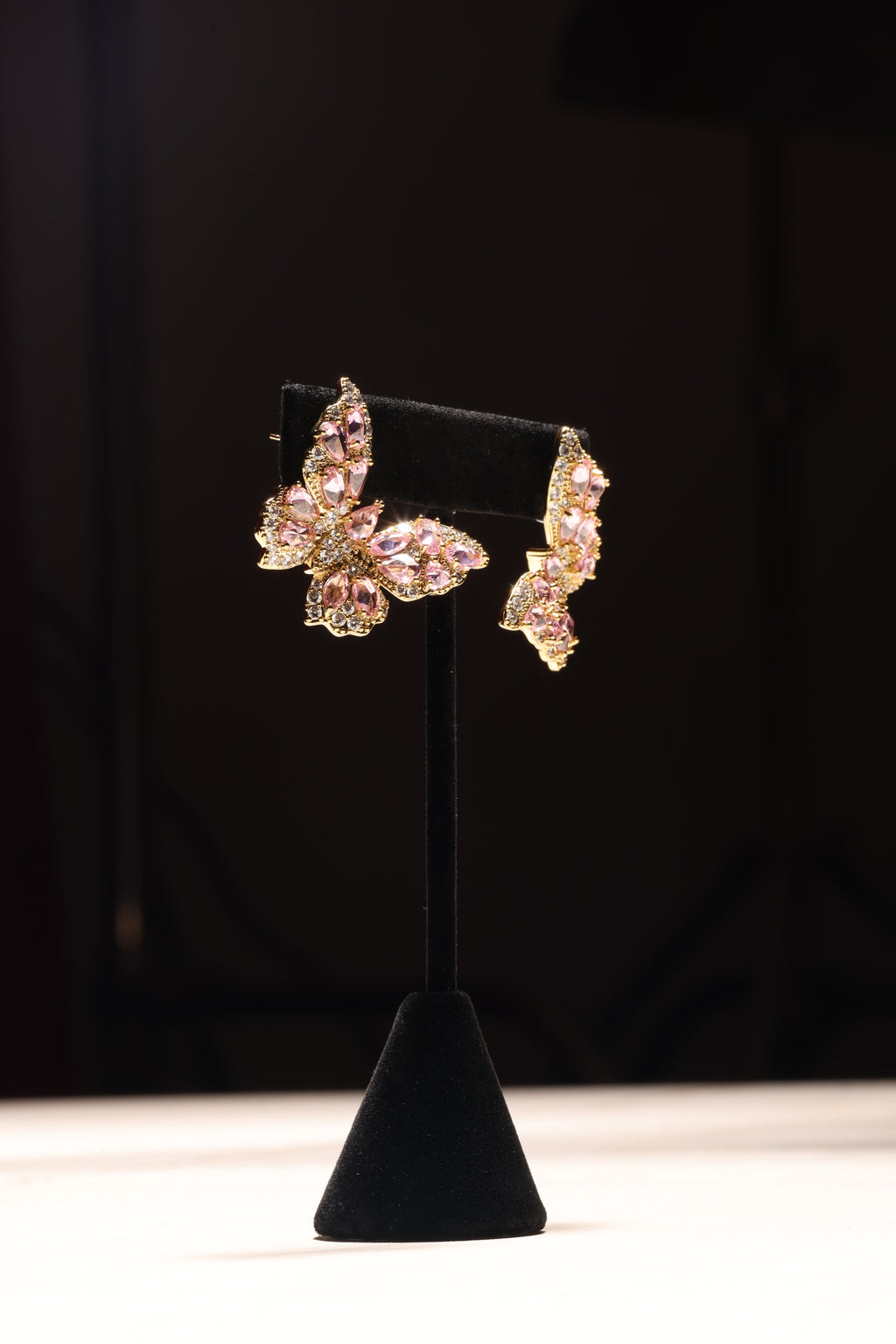 SWAROVSKI CRYSTAL BUTTERFLY EARRINGS