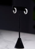 Silver Swarovski Small Hoops
